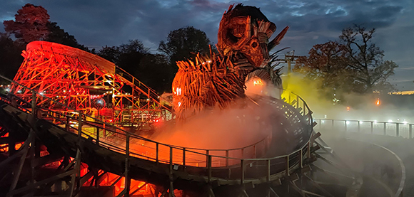 The Wicker man roller coaster at Alton Towers