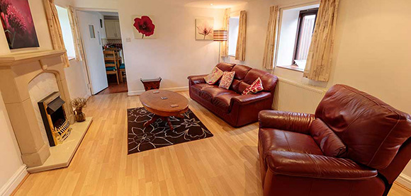 View of Birch Cottage lounge